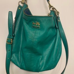 Beautiful Kelly Green Coach Purse